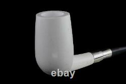 Tall Stack Smooth Cutty Pipe New Block Meerschaum Handmade W Case#1065