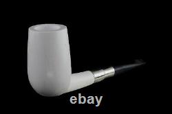 Tall Stack Smooth Cutty Pipe New Block Meerschaum Handmade W Case#1065