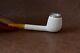 Tekin Canadian Pipe Block Meerschaum-new-hand Carved Custom Case#492 With Silver