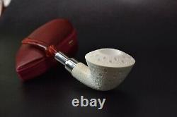 Tekin Calabash Pipe -new-block Meerschaum Handmade W Case#767 Army Pocket Spigot