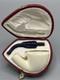 Tekin Fat Smooth Dublin Pipe New Block Meerschaum Handmade Army Pocket Case#1057