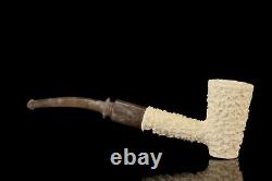 Tekin Rusticated Poker Pipe new-block Meerschaum Handmade W Case#58