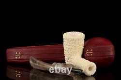 Tekin Rusticated Poker Pipe new-block Meerschaum Handmade W Case#58