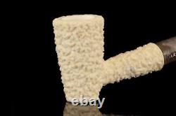 Tekin Rusticated Poker Pipe new-block Meerschaum Handmade W Case#58