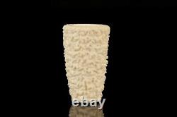 Tekin Rusticated Poker Pipe new-block Meerschaum Handmade W Case#58