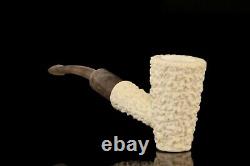 Tekin Rusticated Poker Pipe new-block Meerschaum Handmade W Case#58