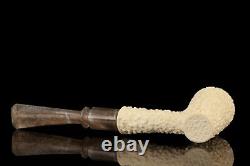 Tekin Rusticated Poker Pipe new-block Meerschaum Handmade W Case#58