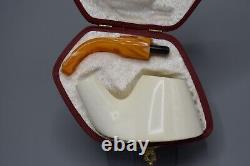 Tekin Smooth Volcano Pipe New Block Meerschaum Handmade W Case#1790