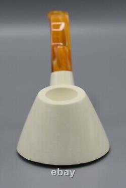 Tekin Smooth Volcano Pipe New Block Meerschaum Handmade W Case#1790