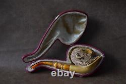 The King Kong, Gorilla PIPE Block Meerschaum-NEW Handmade Fitted CASE#1706