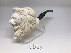 The Lion Turkish Block Meerschaum Pipe By Turmeermar