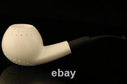 Tomato Block Meerschaum Pipe with fitted case 11853r