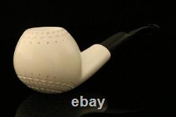 Tomato Block Meerschaum Pipe with fitted case 11853r