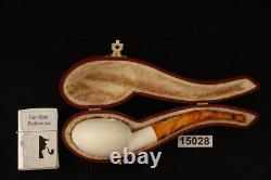 Tomato Block Meerschaum Pipe with fitted case 15028