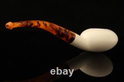 Tomato Block Meerschaum Pipe with fitted case 15028
