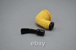 Topkapi Calabash Pipe BLOCK MEERSCHAUM-NEW Handmade Reverse Calabash W Case#1355