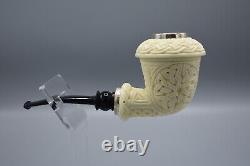 Topkapi Calabash Pipe BLOCK MEERSCHAUM-NEW Handmade Reverse Calabash W Case#1490