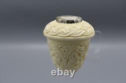 Topkapi Calabash Pipe BLOCK MEERSCHAUM-NEW Handmade Reverse Calabash W Case#1490