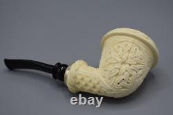 Topkapi Calabash Pipe BLOCK MEERSCHAUM-NEW Handmade Reverse Calabash W Case#1490