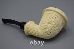 Topkapi Calabash Pipe BLOCK MEERSCHAUM-NEW Handmade Reverse Calabash W Case#1490