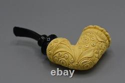 Topkapi Calabash Pipe BLOCK MEERSCHAUM-NEW Handmade Reverse Calabash W Case#505