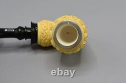 Topkapi Calabash Pipe BLOCK MEERSCHAUM-NEW Handmade Reverse Calabash W Case#505