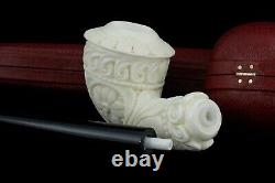 Topkapi Calabash Pipe New-block Meerschaum Handmade W Case#618 Churchwarden Stem