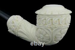 Topkapi Calabash Pipe New-block Meerschaum Handmade W Case#618 Churchwarden Stem