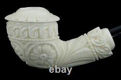 Topkapi Calabash Pipe New-block Meerschaum Handmade W Case#618 Churchwarden Stem