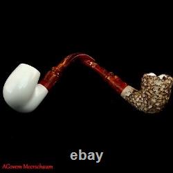 Two Block Meerschaum Smoking Pipes Set, AGovem Meerschaum Pipe, Tobacco, AGM-898