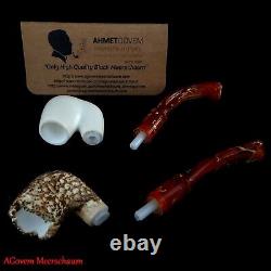 Two Block Meerschaum Smoking Pipes Set, AGovem Meerschaum Pipe, Tobacco, AGM-898