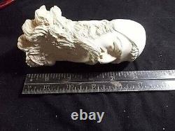 UNSMOKED Dunhill Vintage Large Block MEERSCHAUM PIPE with a Man Smoking a Pipe