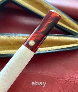 UNSMOKED SMS Long Shank Canadian Block Meerschaum ESTATE Pipe Early 1980's NOS