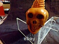 UNSMOKED XL Block MEERSCHAUM Pipe SKELETON EAGLE SNAKE 9 1/2 LONG