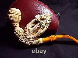 Unsmoked Detailed Carving Meerschaum Pipe Naked Lady, H. Yavuz -y4
