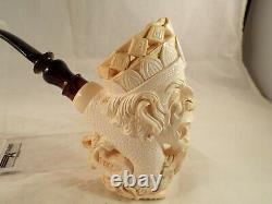 Unsmoked I Baglan Block Meerschaum Pipe Two Heads One Pipe Unique Seldom Seen