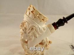 Unsmoked I Baglan Block Meerschaum Pipe Two Heads One Pipe Unique Seldom Seen