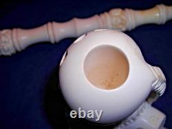 Unsmoked New Block Meerschaum Pipe 15 Inches Long Lots Of Detailed Carving -bb