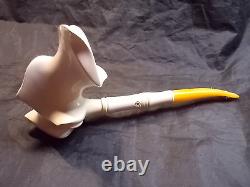 Unsmoked New I Bekler Block Meerschaum Pipe Freeform Figured Master Carver -1