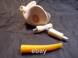 Unsmoked New I Bekler Block Meerschaum Pipe Freeform Figured Master Carver -1