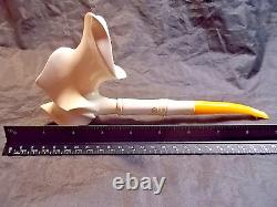 Unsmoked New I Bekler Block Meerschaum Pipe Freeform Figured Master Carver -1