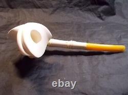 Unsmoked New I Bekler Block Meerschaum Pipe Freeform Figured Master Carver -1