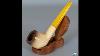 Unsmoked Strambach Block Meerschaum Billiard Black Top