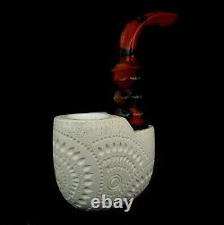 VEST POCKET Block Meerschaum Pipe, Smoking Tobacco Estate Pocket Pipe AGM-554