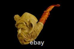 Viking Pipe By Altay New Block Meerschaum Handmade W Case-Stand#1508