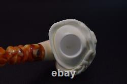 Viking Pirate Pipe New Block Meerschaum Handmade W Case#95