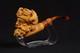 Viking Block Meerschaum Pipe Mottled Color, Smoking Pipe, Handcarved Meerschaum