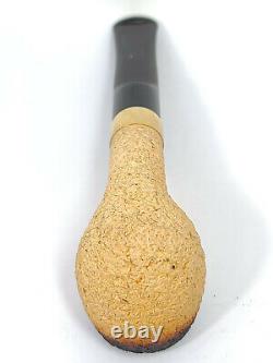 Vintage BARLING'S EB WB Gold BAND BLOCK MEERSCHAUM Pipe UNSMOKED