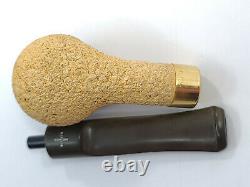 Vintage BARLING'S EB WB Gold BAND BLOCK MEERSCHAUM Pipe UNSMOKED