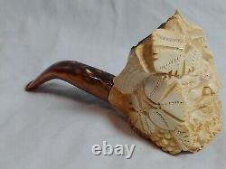 Vintage CAO Handcrafted Block Meerschaum Tobacco Pipe